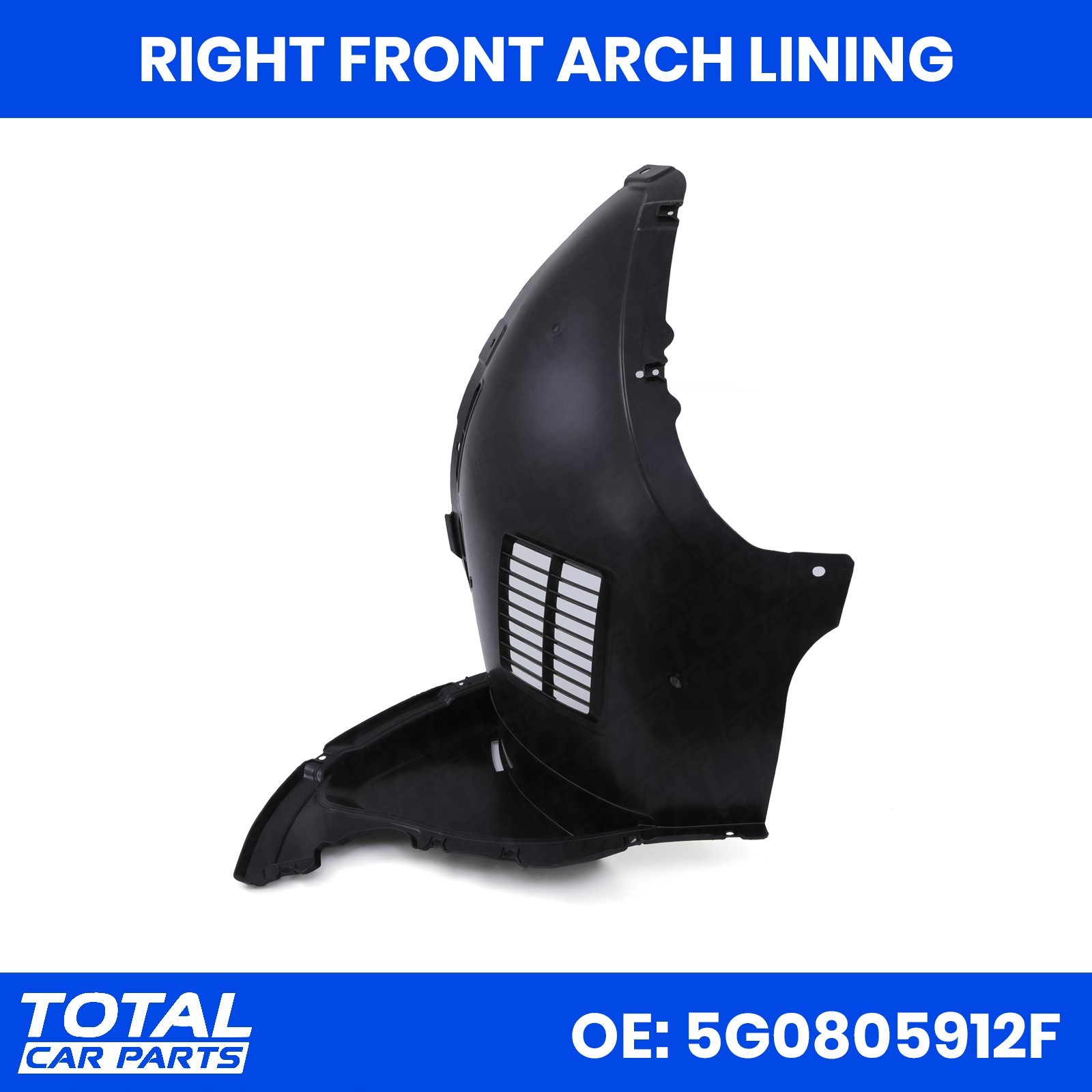 FRONT RIGHT ARCH LINER OFFSIDE OEM STYLE REPAIR FOR VW GOLF MK8 HATCH 2020+