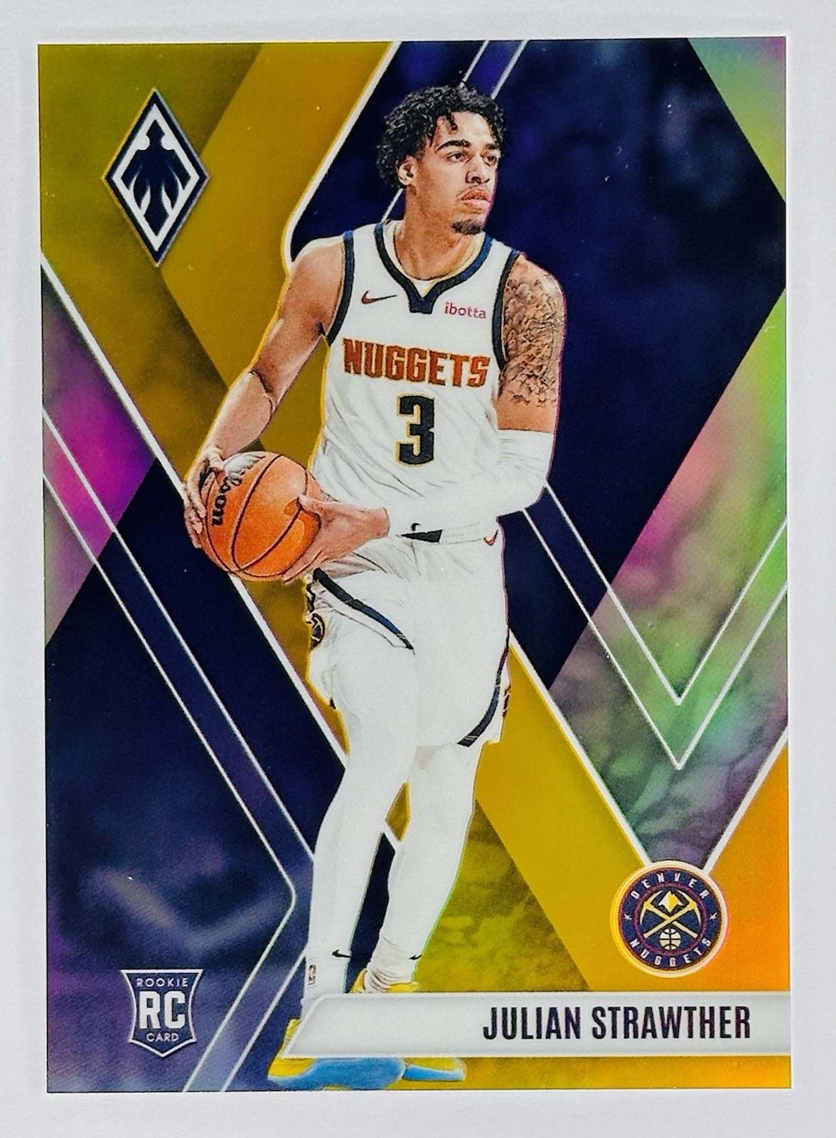 2023-24 Panini Phoenix JULIAN STRAWTHER Rookies Gold /10 (RC) #283 NUGGETS 🔥
