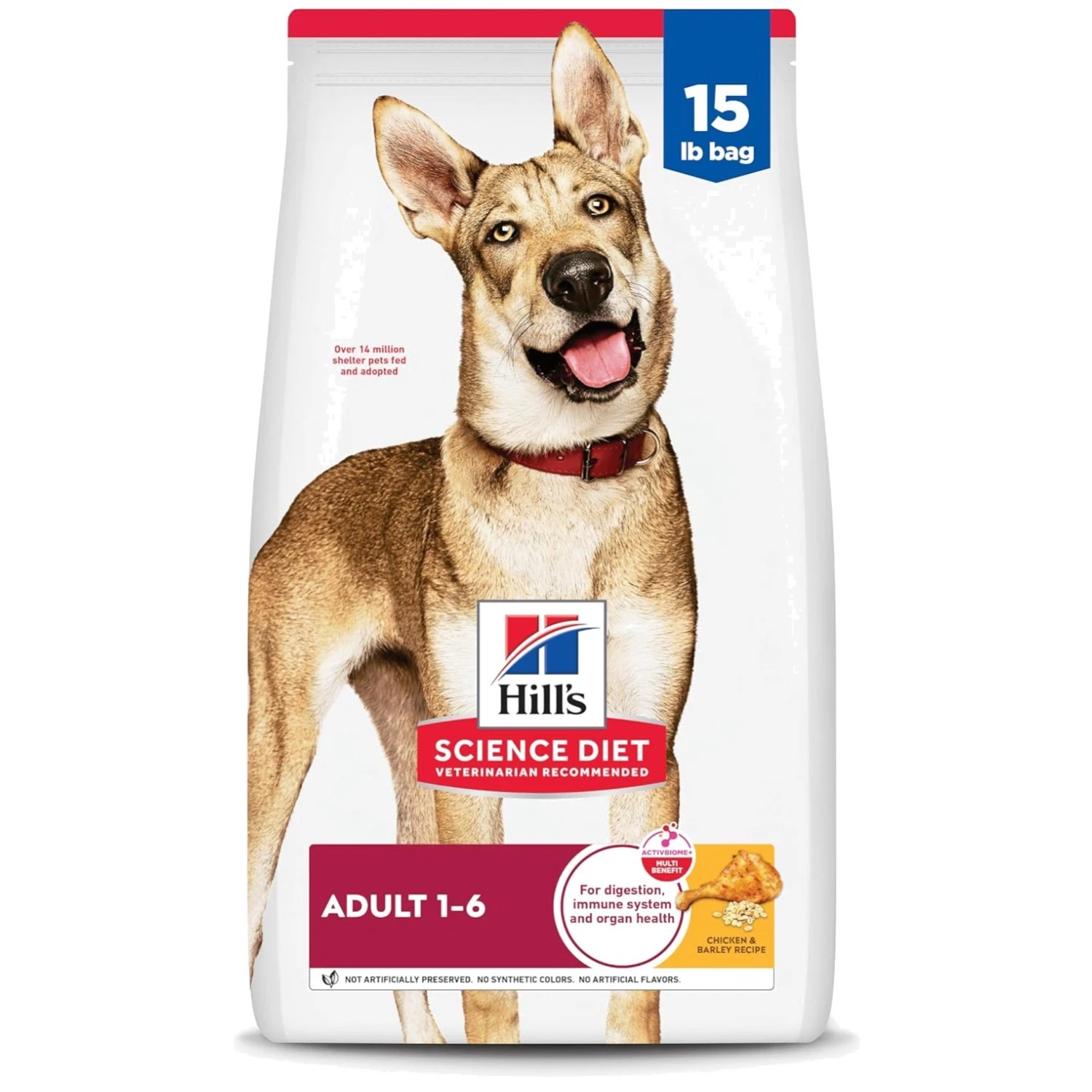 Natural Ingredients Dog Food, Chicken & Barley, 15lb