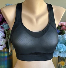 CHAMPION Large Black Power Shape Max Wire Free Support Sports Bra #N9819 NWT