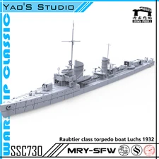 PreSale 1/72 Military Model Kit German Raubtier Class Torpedo Boat Luchs 1932