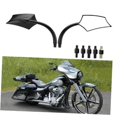 8mm/10mm Universal Mirrors for Sportster Softail Touring Street Bike Cruise, 