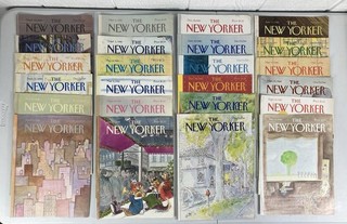 New Yorker Magazine 1980 1981 Cover Lot of 24 Covers Only No Labels