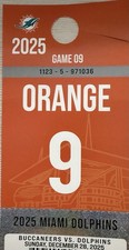 miami dolphins orange parking pass December 28th vs. The Tampa Bay Buccaneers