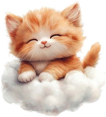 Bunte Baby Kätzchen Katze Wandkunst Schlafzimmer Laptop Vinyl Aufkleber Abziehbild 6 Größen