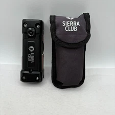 Sierra Club 16-in-1 multi-tool flashlight/laser nylon case