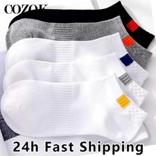 5 Pairs Summer Autumn Cotton Mens Short Socks Fashion Breathable Sport Boat Sock