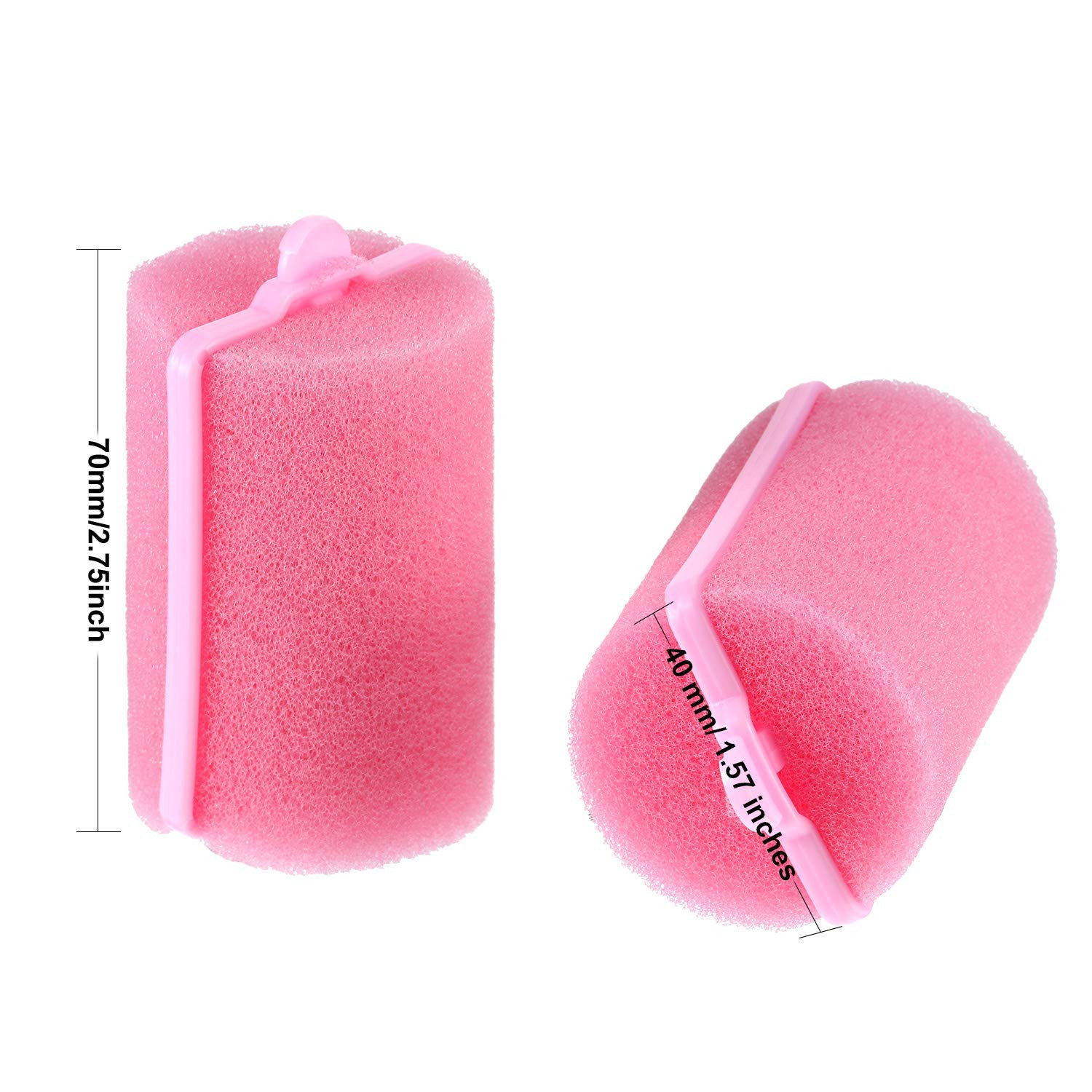 18 Pieces Sponge Hair Rollers Large Soft Foam Hair Styling Curlers Large Size Ha