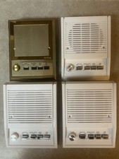 1 NuTone IS-419PB Outdoor Patio Speaker And 3 NuTone IS-405WH Indoor Speakers