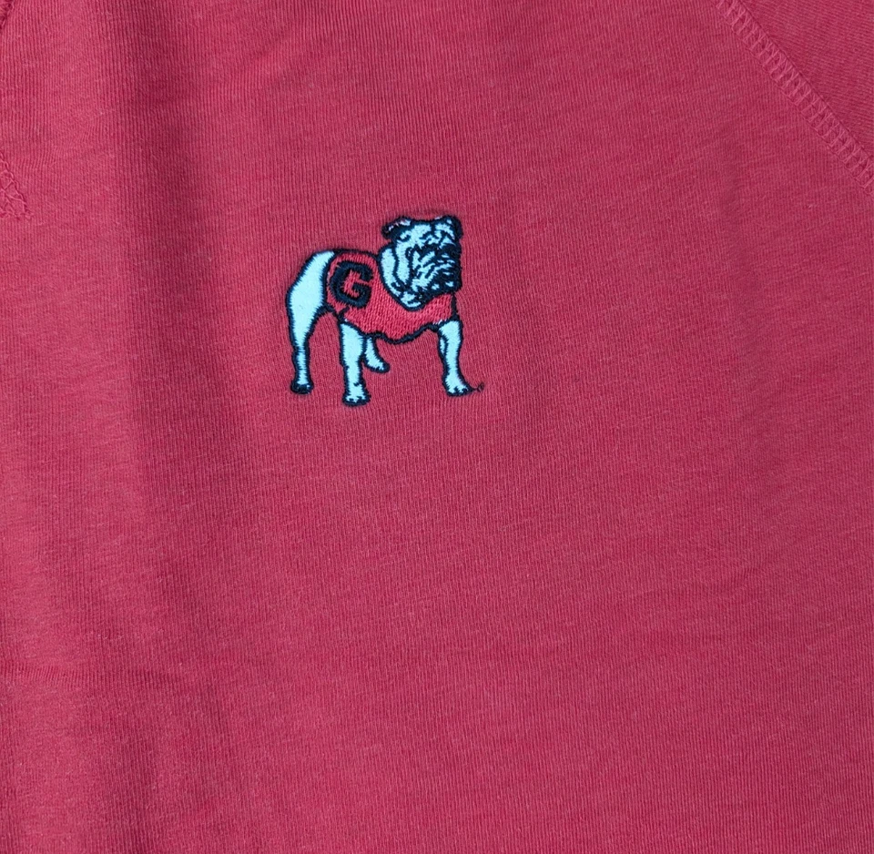 Sudadera Johnnie O Hombre Mediana Georgia Bulldog Bordada Modal Polar Deportes Foto 3 de 4