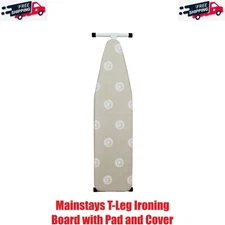 Mainstays T-Leg Ironing Board with Pad and Cover