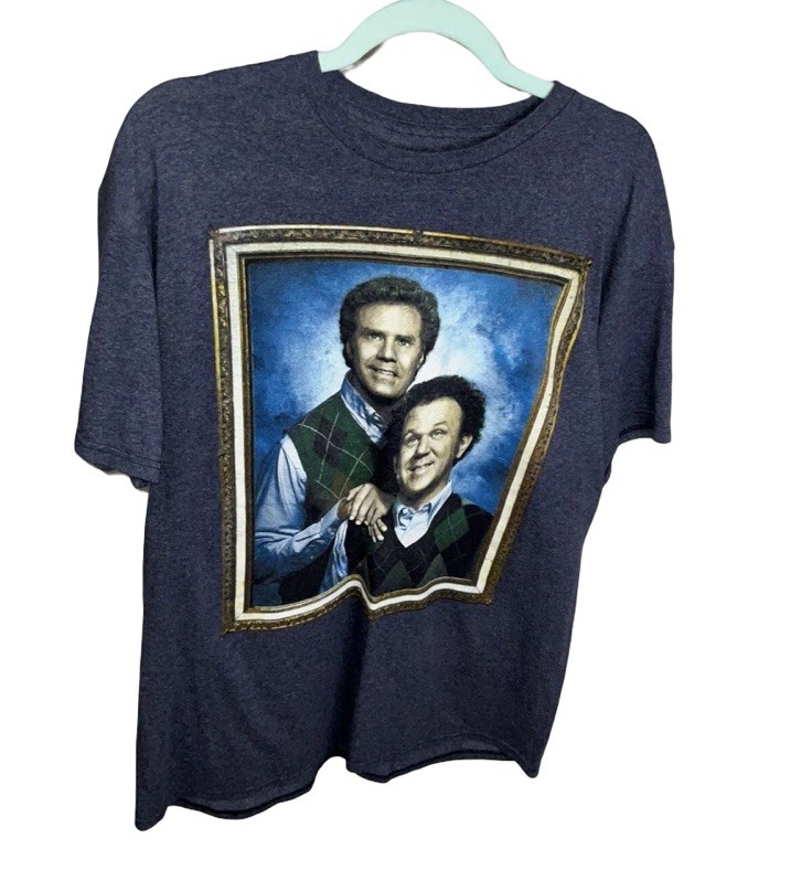 Step Brothers Movie Portrait T-shirt Men's Size Large Dale And Brennan