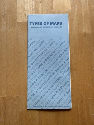 Vintage Types Of Maps US Geological Survey Tate Gray Government Pamphlet USA