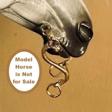 RDLC One Sixth 1:6 Scale COSTUME BIT for Model Horse w/ Molded-closed Mouth GOLD