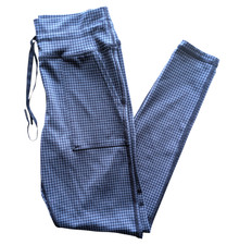 Offline Aerie Mini Houndstooth Drawstring Leggings Navy Lounge Active Wear M