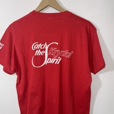 Vintage 80s Single Stitch Krystal Fast Food Screen Stars T Shirt Large 19x27