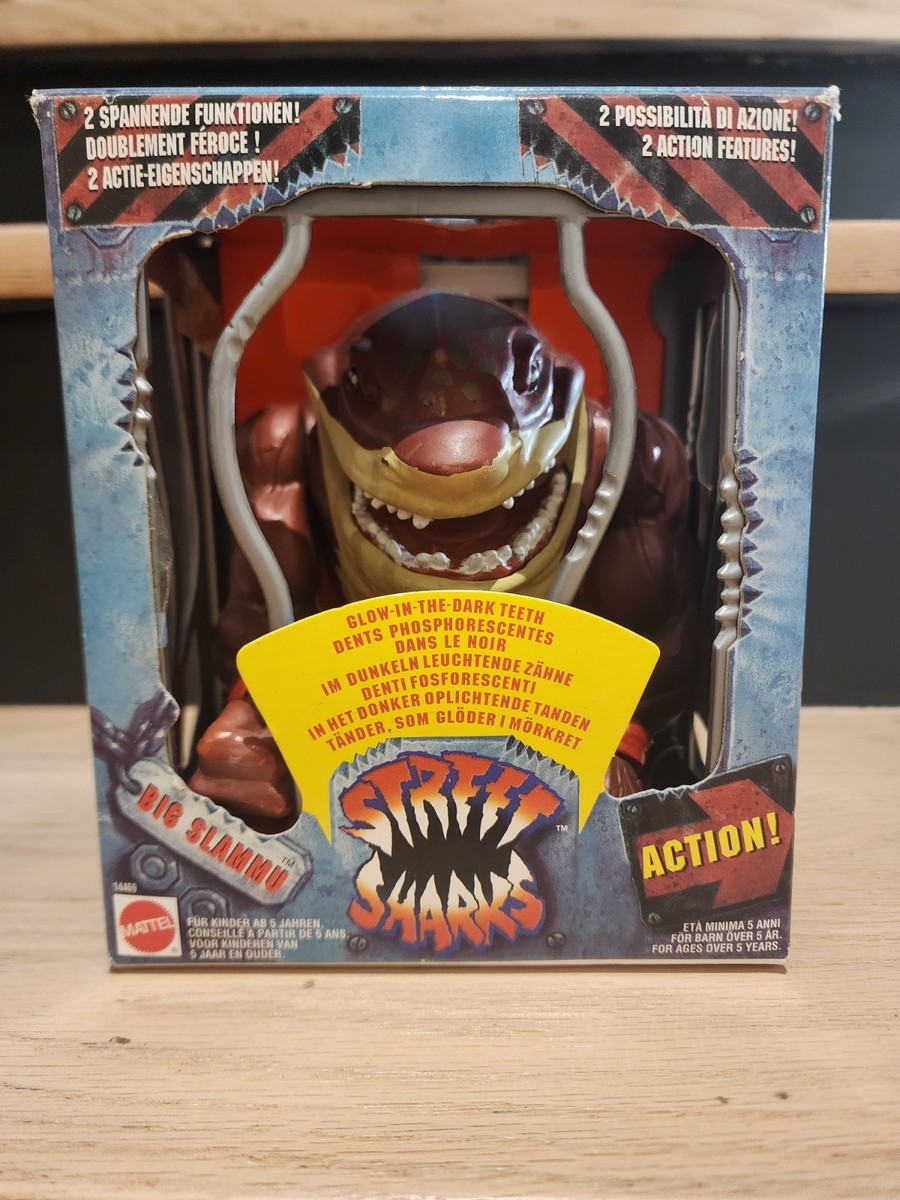 【新品未開封】 Street Sharks BIG SLAMMU RARE 1994 Mattel Street Sharks Big Slammu in Original Box & Cage