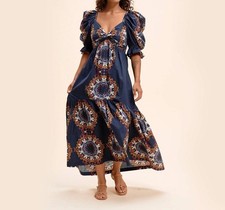 Cleobella Jewel Ankle Dress Venezia Blue