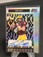 SAM LEAVITT 2025 LEAF PRO SET METAL SILVER PRISMATIC AUTOGRAPH /25 ARIZONA STATE