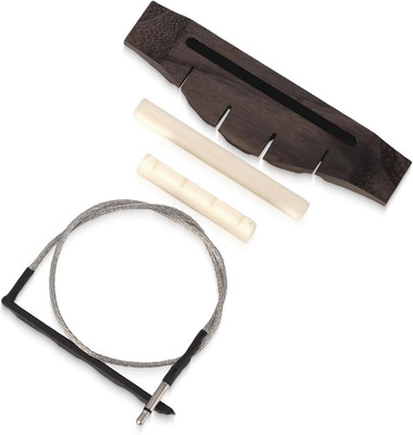 Ukulele Piezo Bridge Pickup with Rosewood Saddle and Nut, 4 String Guitar Bridge