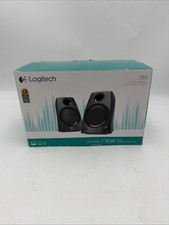 Logitech Z130 Compact 2.0 Stereo Speakers 3.5mm Jack Black New In Open Box