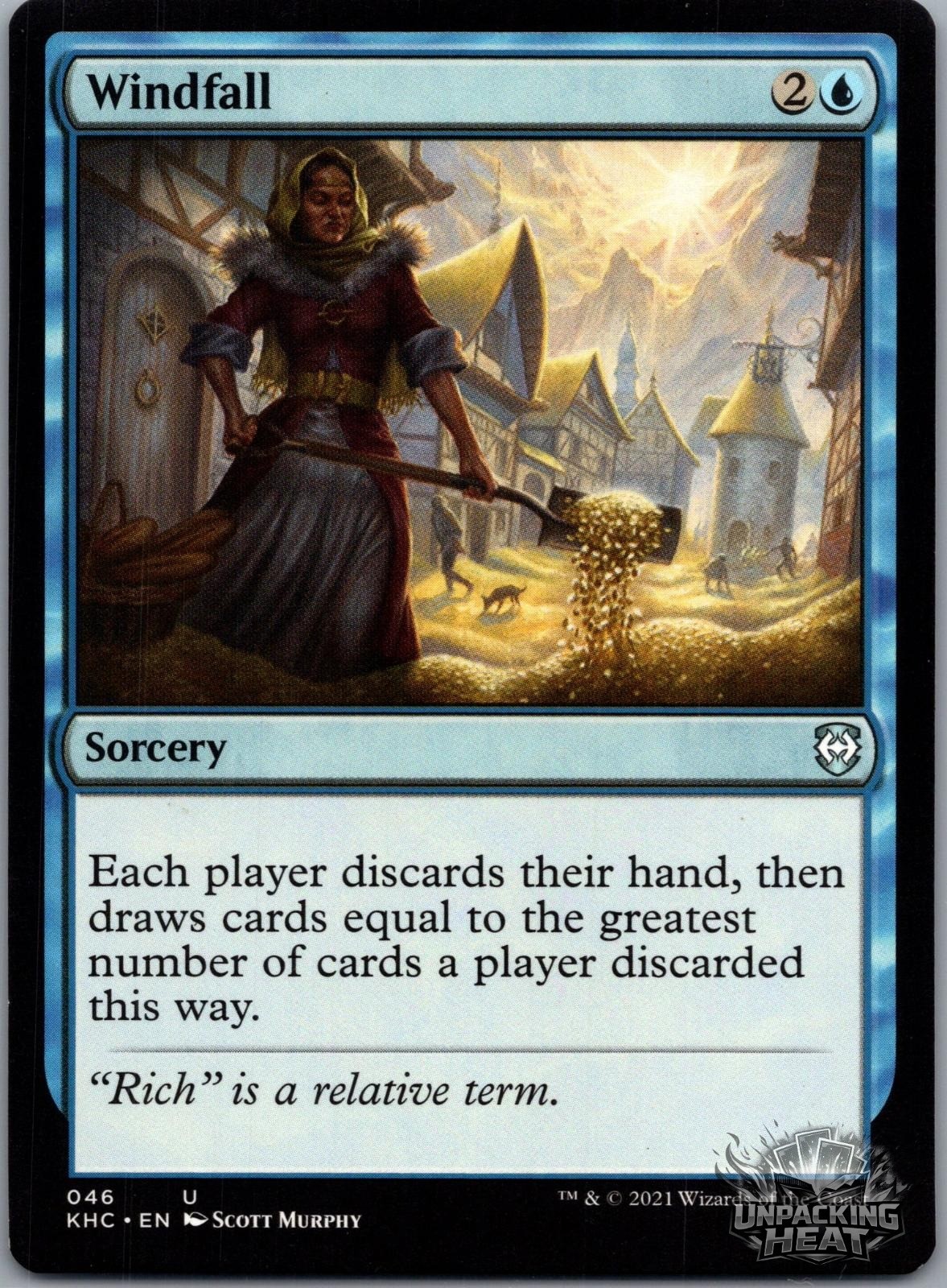 Windfall 46 Uncommon Commander: Kaldheim Magic: The Gathering Lightly Played