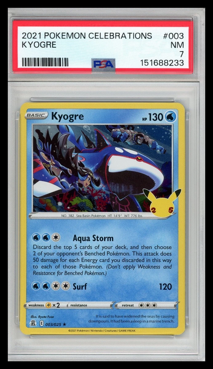 Kyogre Pokémon TCG Professional Sports Authenticator (PSA