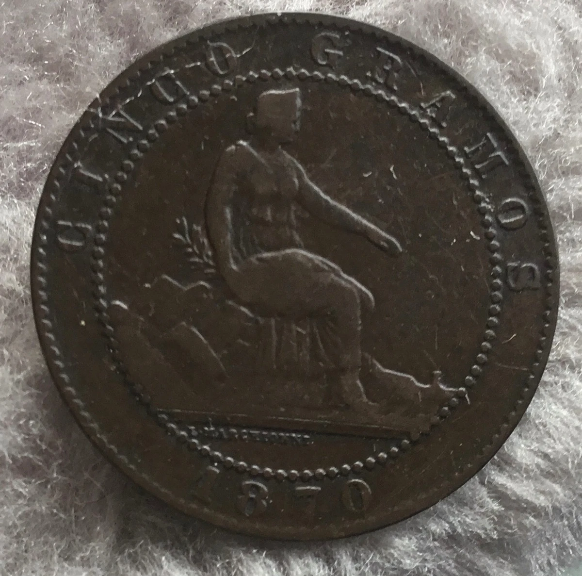 Copper 1870 Year Spanish Coins for sale | eBay