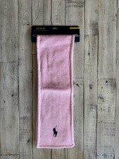 Polo Ralph Lauren Youth Scarf Pink Embroidered Pony Logo New With Tags