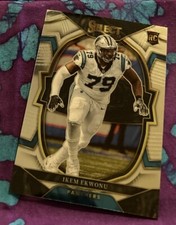 2022 Panini Select Football #34 Ikem Ekwonu RC ~ Carolina Panthers