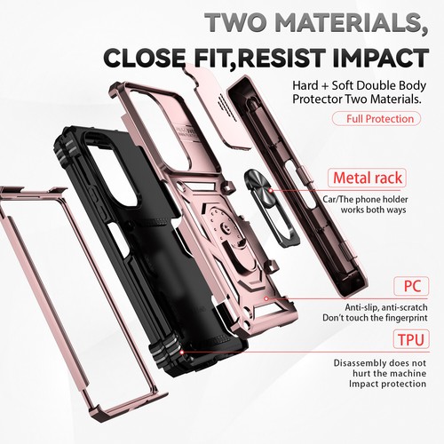 For Samsung Galaxy Z Fold 6 5 4 Hinge Protection Case Pen Holder Screen Cover - Afbeelding 45 van 82