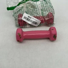 Set of 2 SPRI Vinyl Coated Exercise And Fitness Pink 1lB Gym Dumbbells