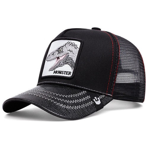 Breathable Snapback Cap nimal Beast Pattern Farm Trucker Mesh Baseball Hat Men* - Picture 10 of 82