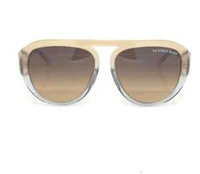 Victoria Secret VS0021 20F Light Brown Round Aviator Women Sunglasses 60-16-140