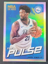 Joel Embiid Card Lot (3) Including2018-19 Panini Hoops Holofoil The Pulse 76ers 