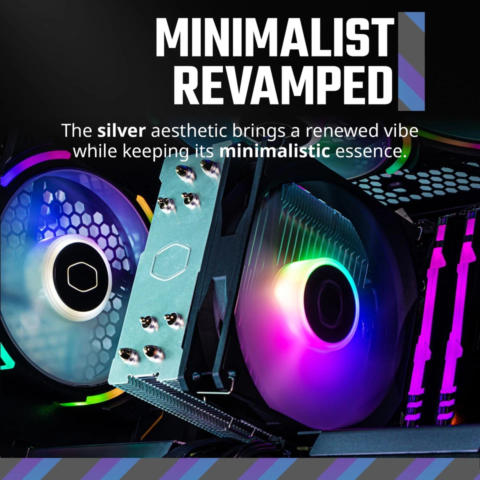 Cooler Master Hyper 212 Spectrum V3 CPU Cooler for AMD R7 Intel i7 152mm - Image 2 of 4