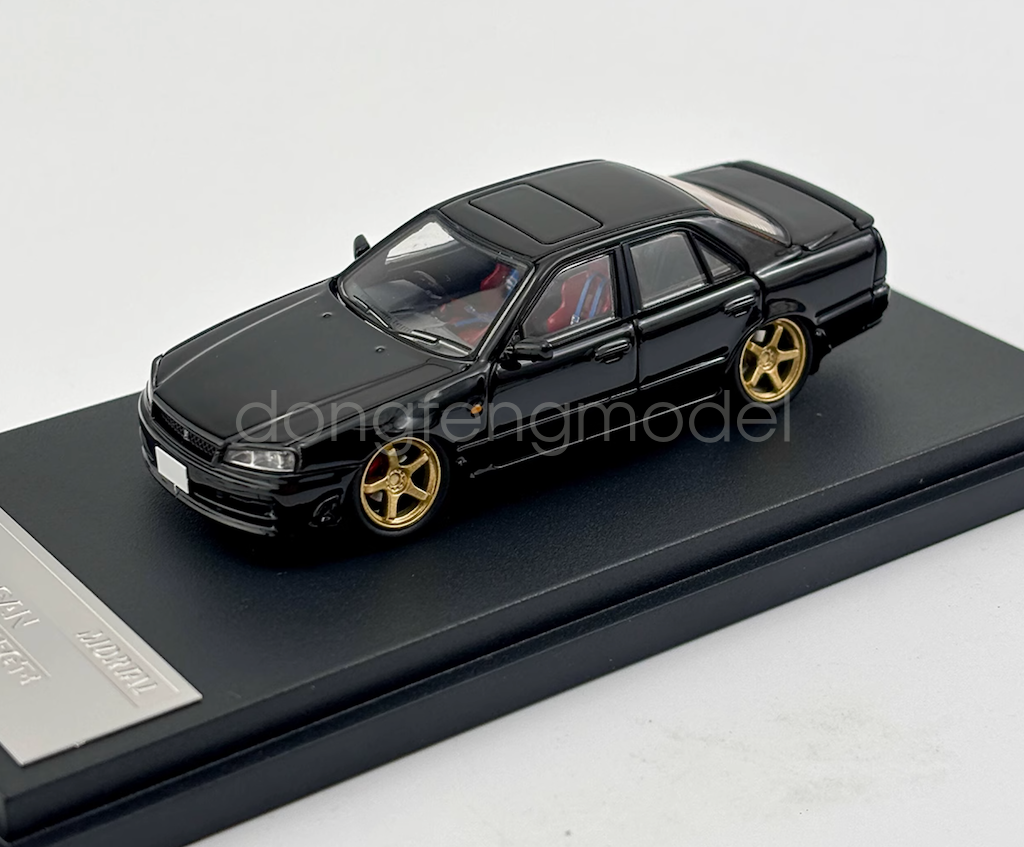 Mortal 1:64 Scale Black Skyline ER34 Sports Model Diecast Metal