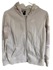 Nike Camo full zip up hoodie Kids Size XL Gray Outdoor Trendy Practical
