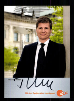 Thomas Walde ZDF Autograph Card Original Signed # BC 135104
