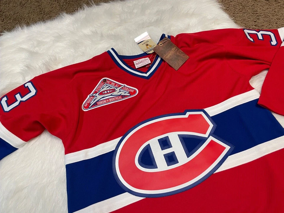 Camiseta deportiva de hockey Mitchell & Ness Montreal Canadiens Patrick Roy 1992 línea azul Foto 4 de 4