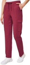 New Mondetta Women's Cargo Pocket Straight Leg Pants Red S XXL