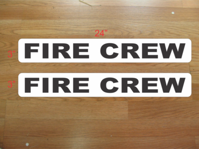 #ad FIRE CREW 3quot;x24quot; Magnetic Vehicle Signs to fit Van Car Truck or SUV $21.95