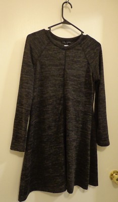 Final Touch Made in USA Long Sleeve Women's Dress Black Color Size Large