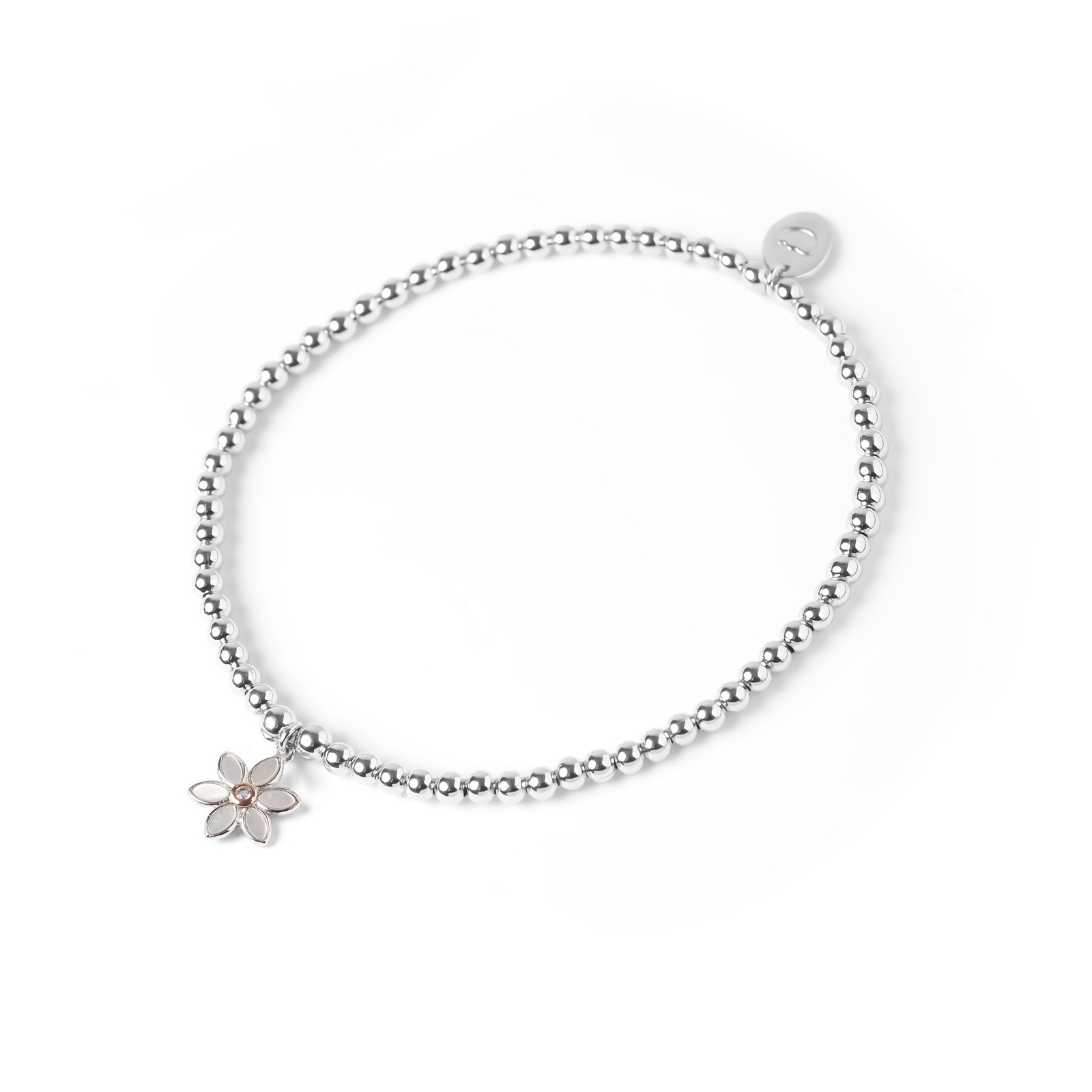 Clogau Womens Jewellery Silver and 9ct Rose Gold Lady Snowdon Expanding