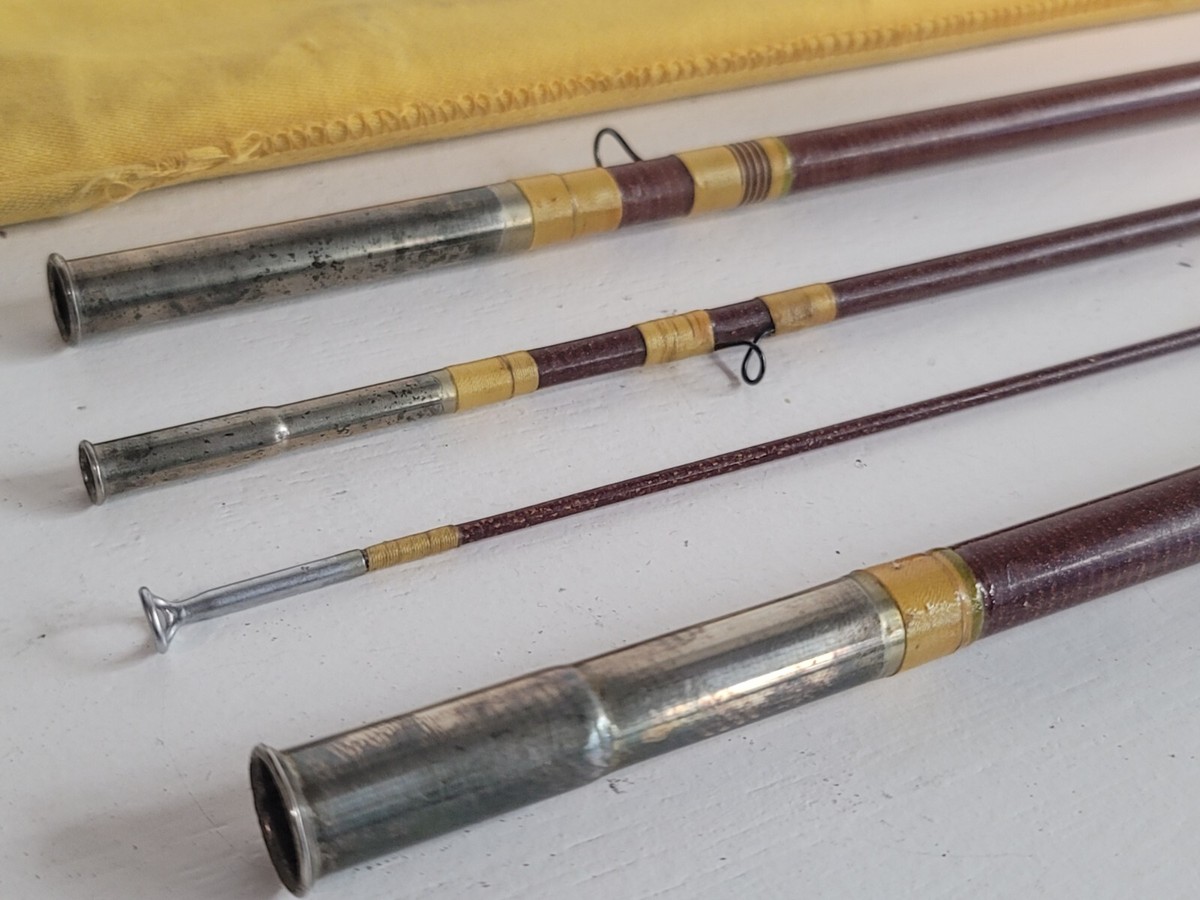 Canne à Pêche Vintage Wright & McGill Trailmaster 7.5 Pieds - 4 Pièces, Pour Mouche Ou Lancer, Fibre De Verre