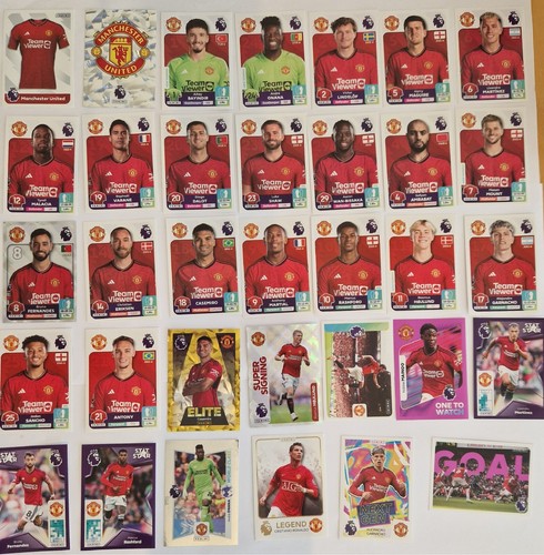 Panini Premier League 2024 - Manchester United - Full Team Set - 34 Sticker