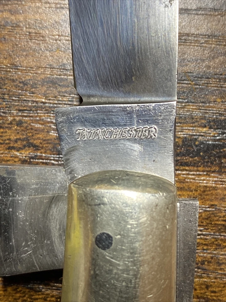Cuchillo Trampero Jumbo Winchester 100 Años Centenario-Hueso Marrón Foto 2 de 4