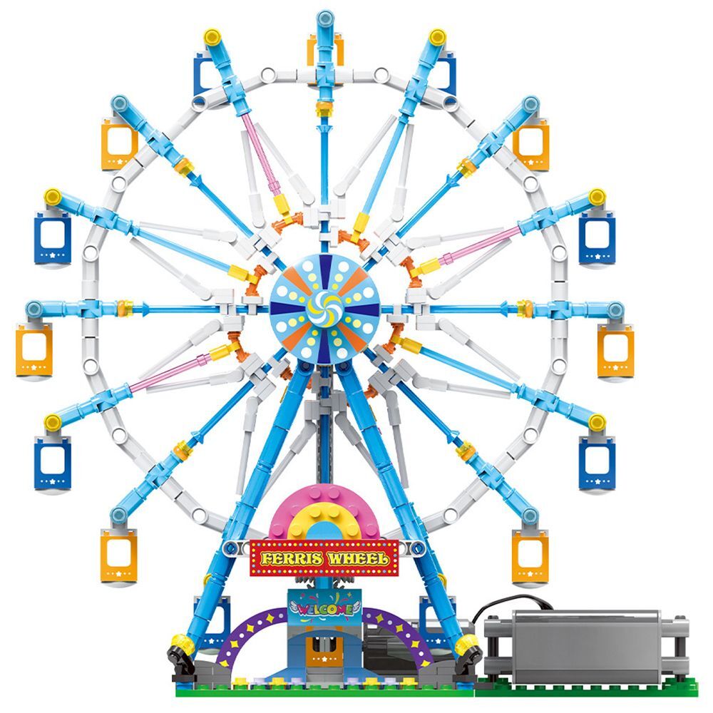 Toys City Friends Electric Bricks Toys Rotating Ferris Wheel Building