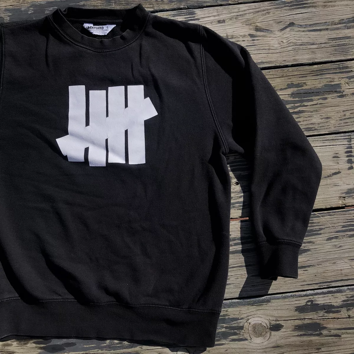 Undefeated Five Sweatshirt Men s Size S Crew Neck Pullover Black