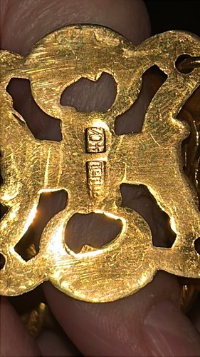 Brass Chunky Vintage Link Belt With Buckle Unique 34โ Retro ๐บ Handsome - Picture 7 of 19
